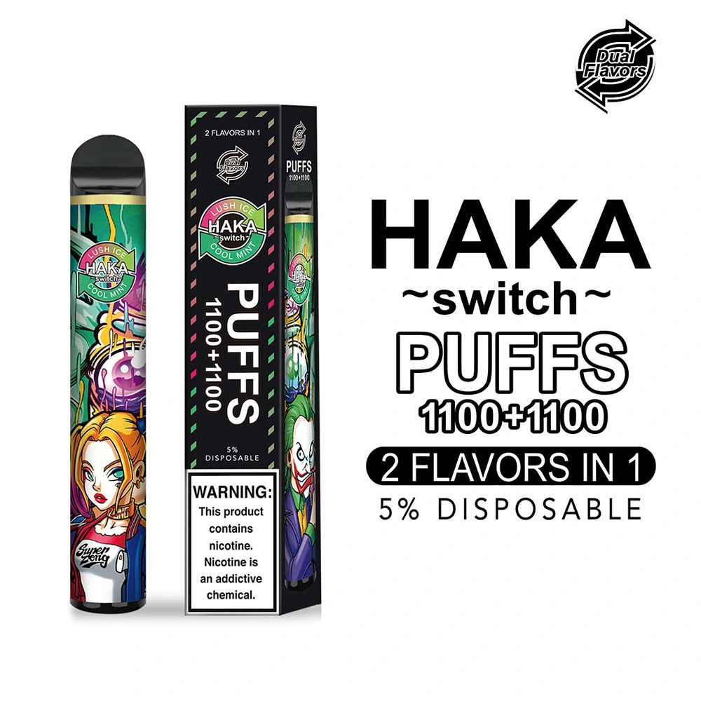 Original 2000 Puffs Haka Switch 2 Flavors in 1/Haka Switch Dual Flavors Disposable Ecig