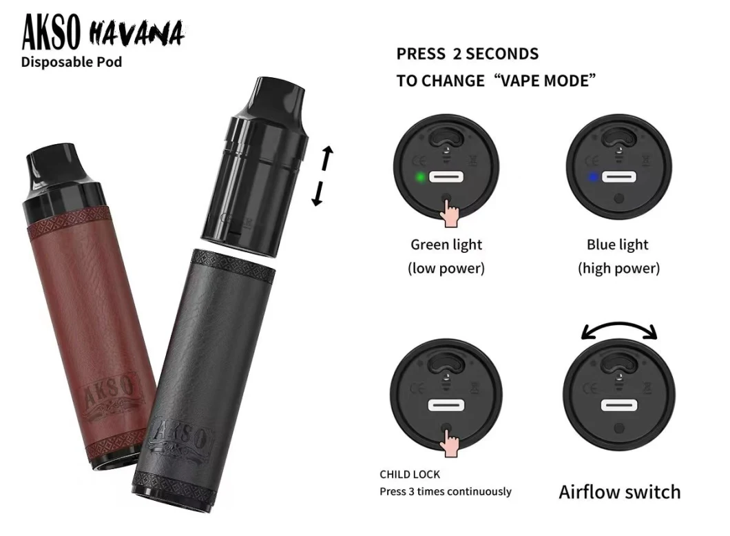 Newest Model Wholesale I Vape Prefill Pod Akso Havana Vape Pod Disposable Prefilled Pod Vape Device 5000 Puffs Vape Pod